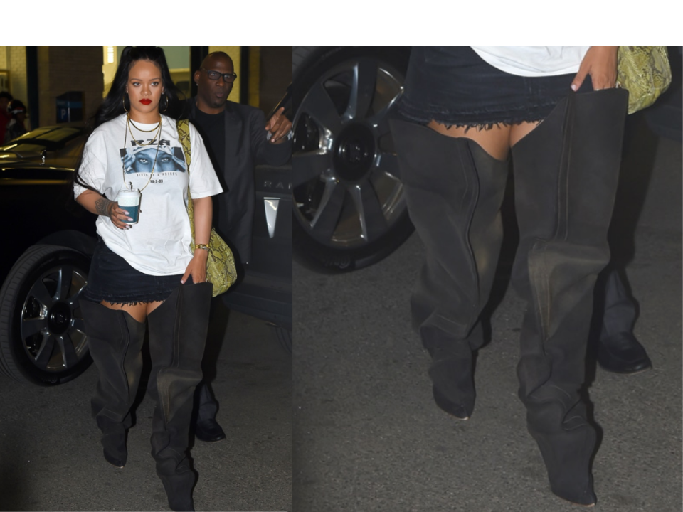 Rihanna's thigh-high boots