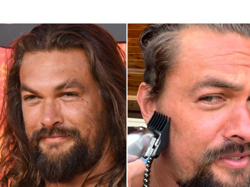 Jason Momoa Shaves head