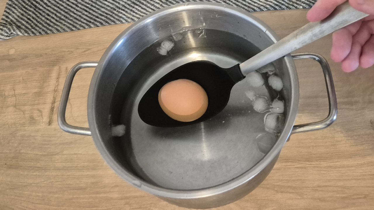 Don't skip Ice Bath for Hard Boiled Eggs