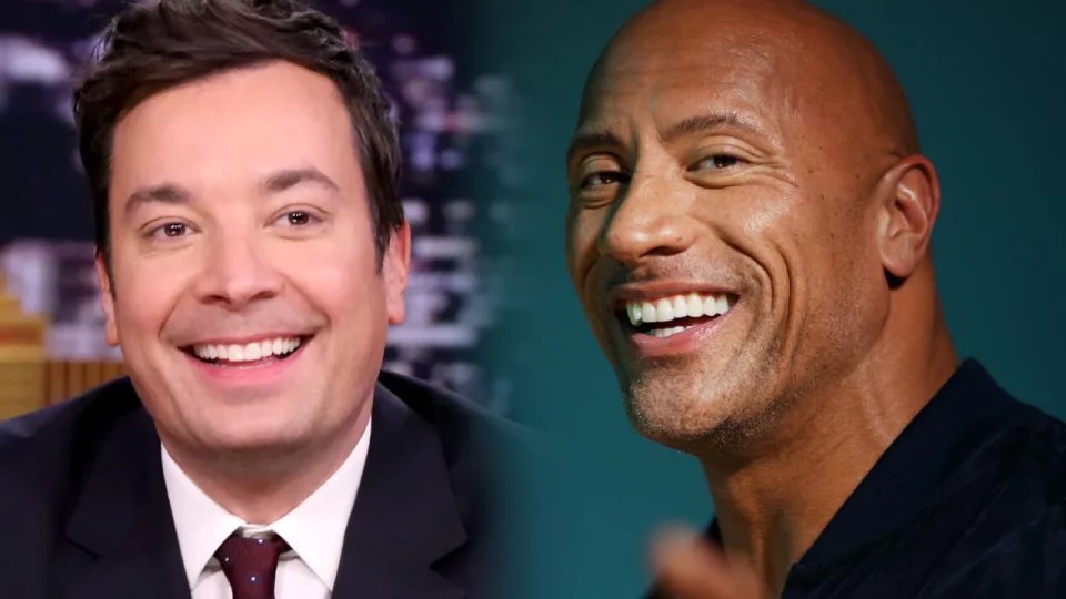 Feathers Fly as Dwayne Johnson and Jimmy Fallon Turn a Talk Show Into a Hilarious Pillow Fight