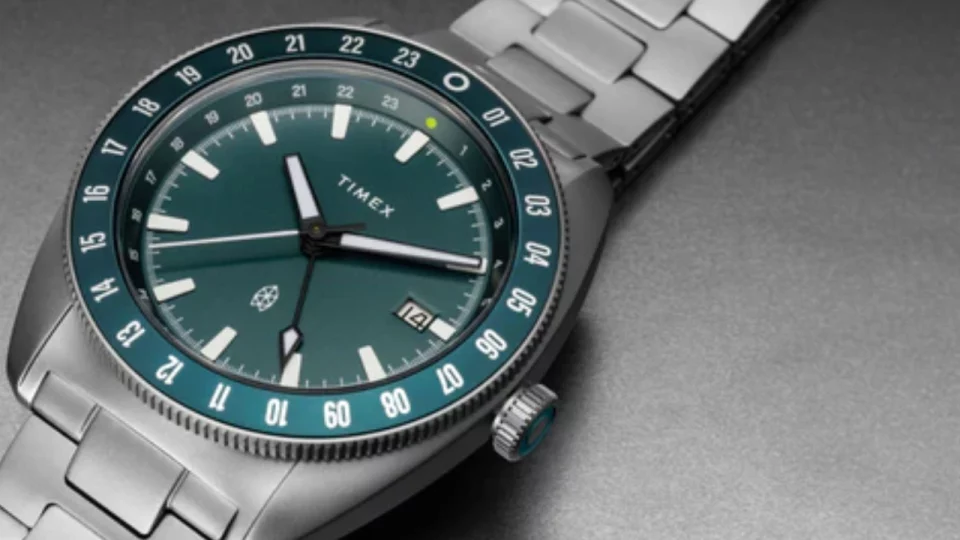 Timex and The James Brand Redefine Adventure with the Emerald GMT Watch